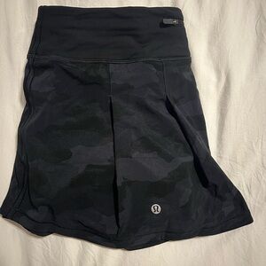 lululemon athletica Black Camouflage Skirt